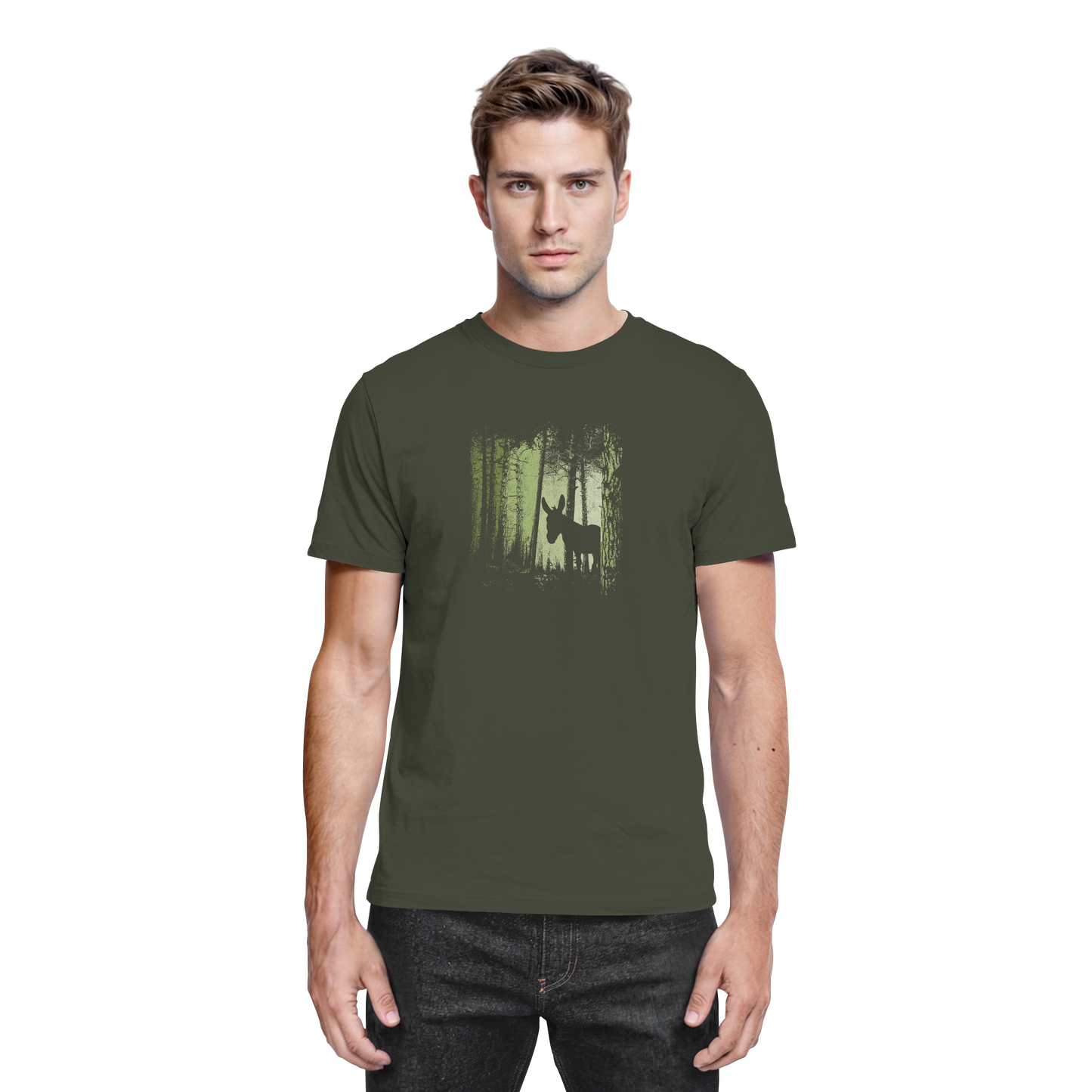 Esel im Zwielicht-Wald - Premium Shirt
