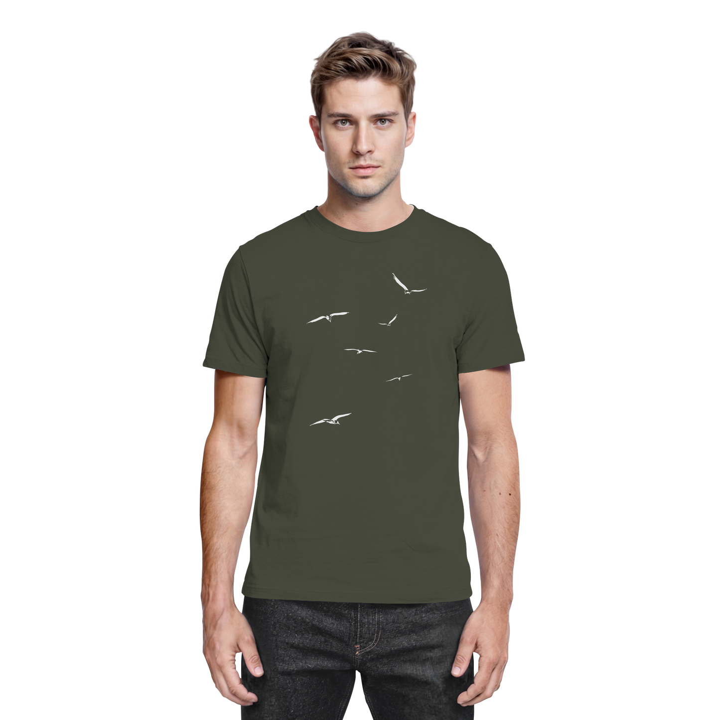 Vogelschwarm – Traum vom Fliegen - Premium Shirt