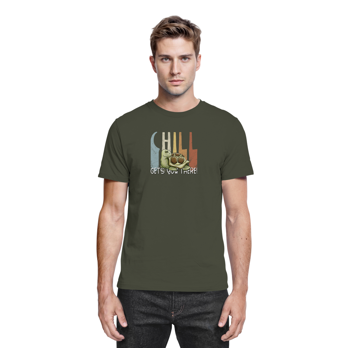 Gechillt gemütliche Schildkröte - Premium Shirt