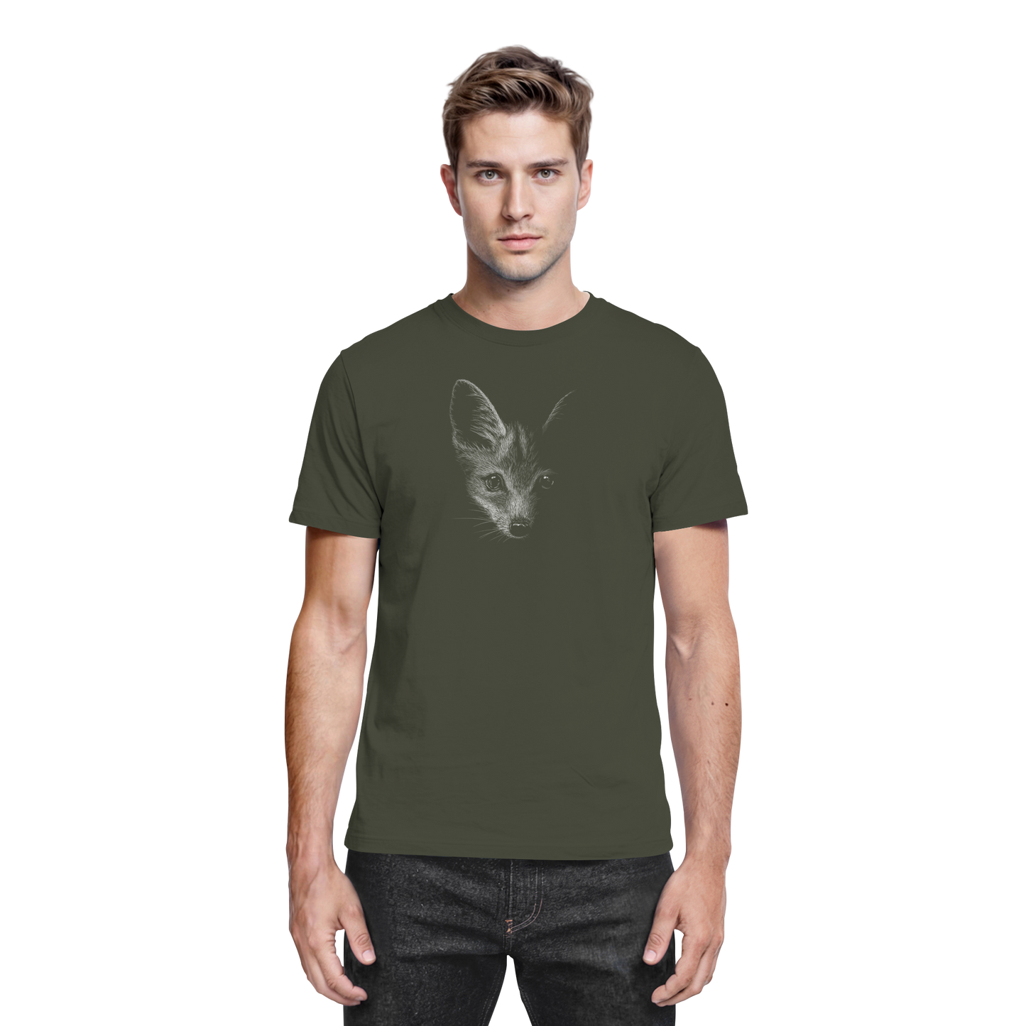 Fuchs Kritzelkunst Illustration - Premium Shirt