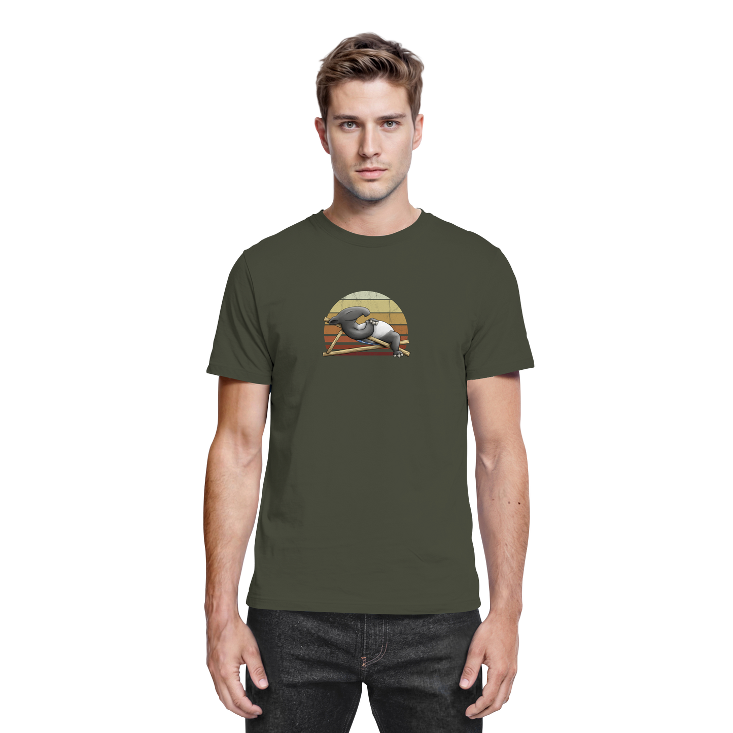 Lässiger Retro Sundown Tapir - Premium Shirt