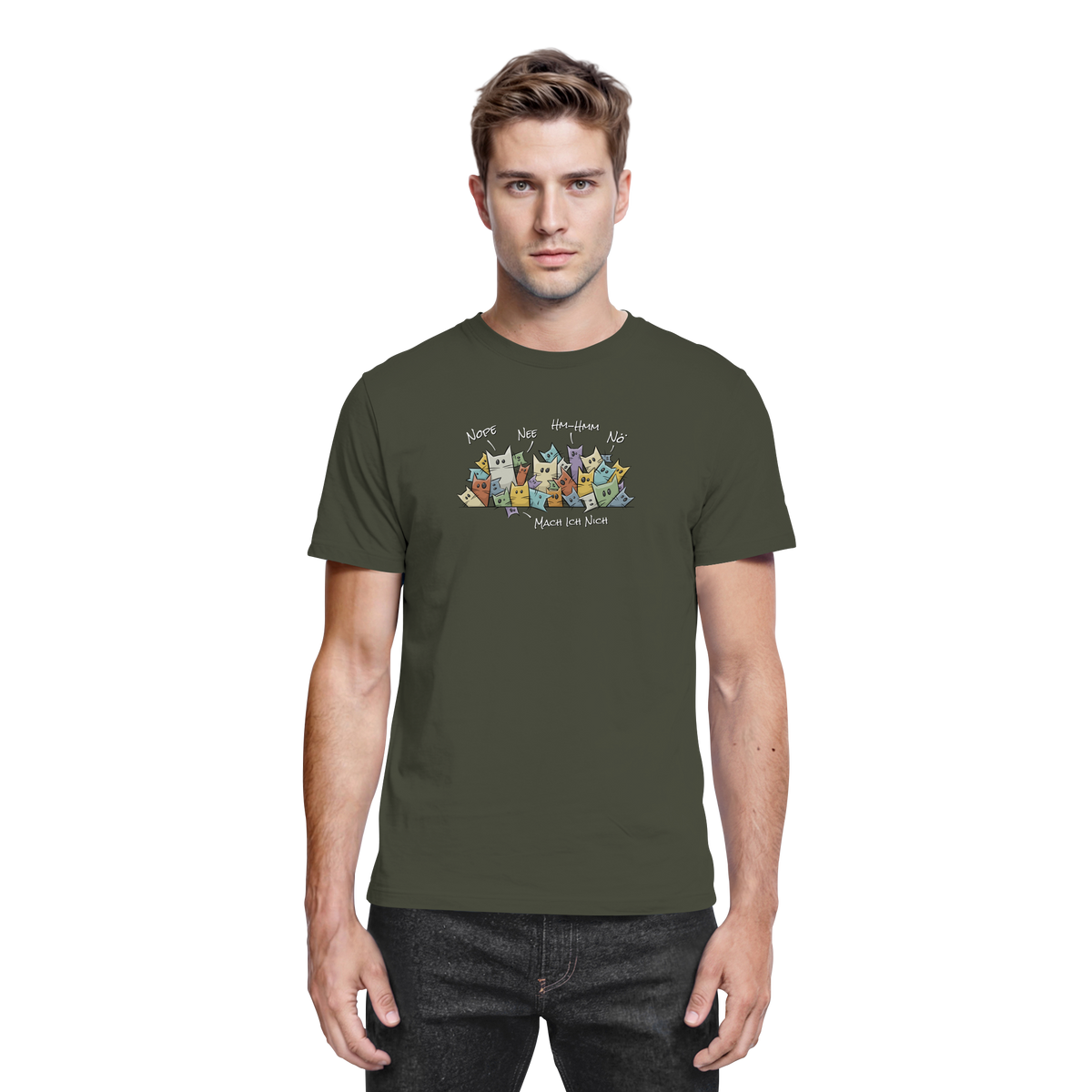 Nope, Nee, Nö Katzen - Premium Shirt