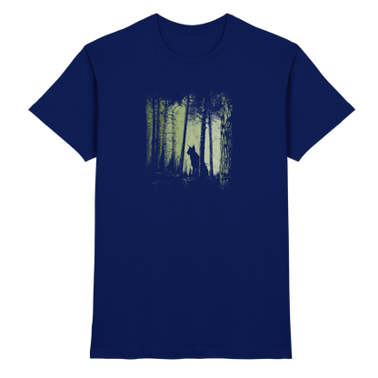 Luchs Wildkatze im Zwielicht Wald - Premium Shirt
