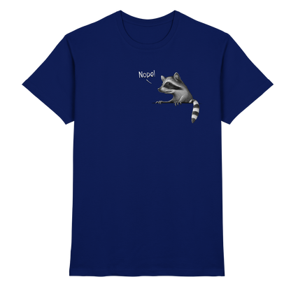 Nope! Frecher verwegener Waschbär - Premium Shirt