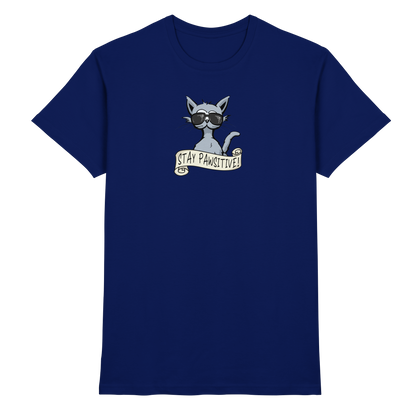 Stay Pawsitive Bleib lässig Hipster Katze - Premium Shirt