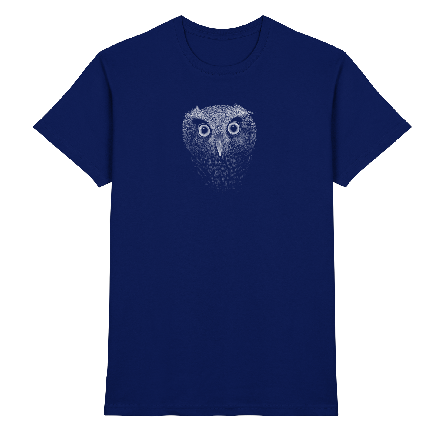 Eule Kritzelkunst Illustration - Premium Shirt