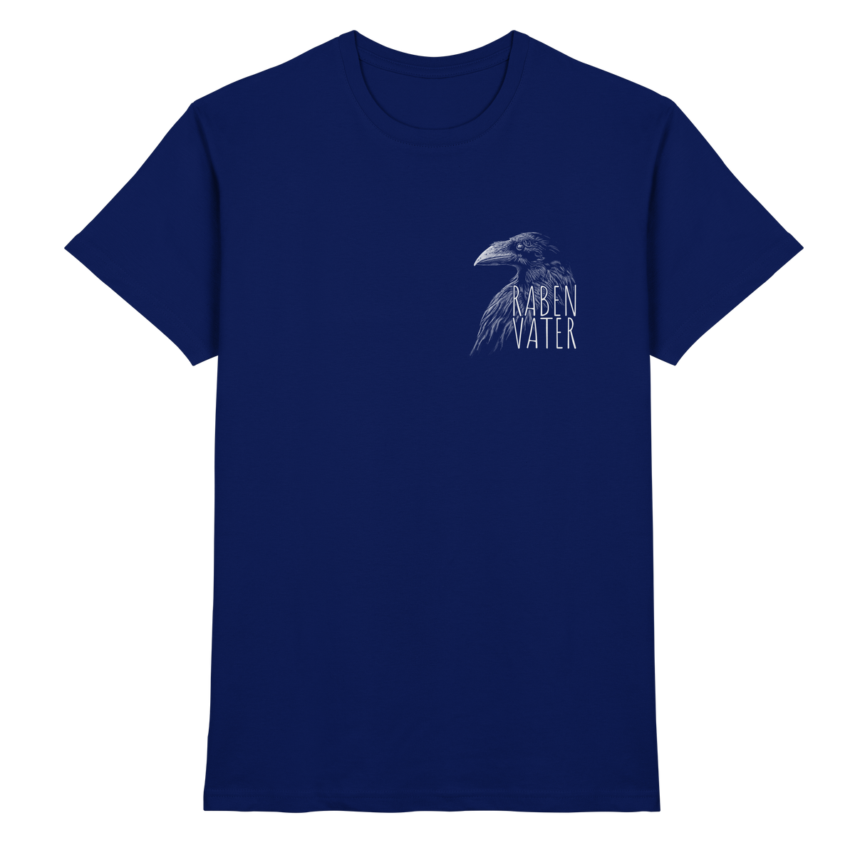 Rabenvater schwarzer Rabe Krähe - Premium Shirt