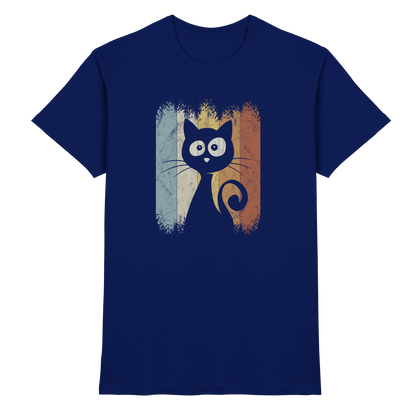 Retro Katze Silhouette - Premium Shirt