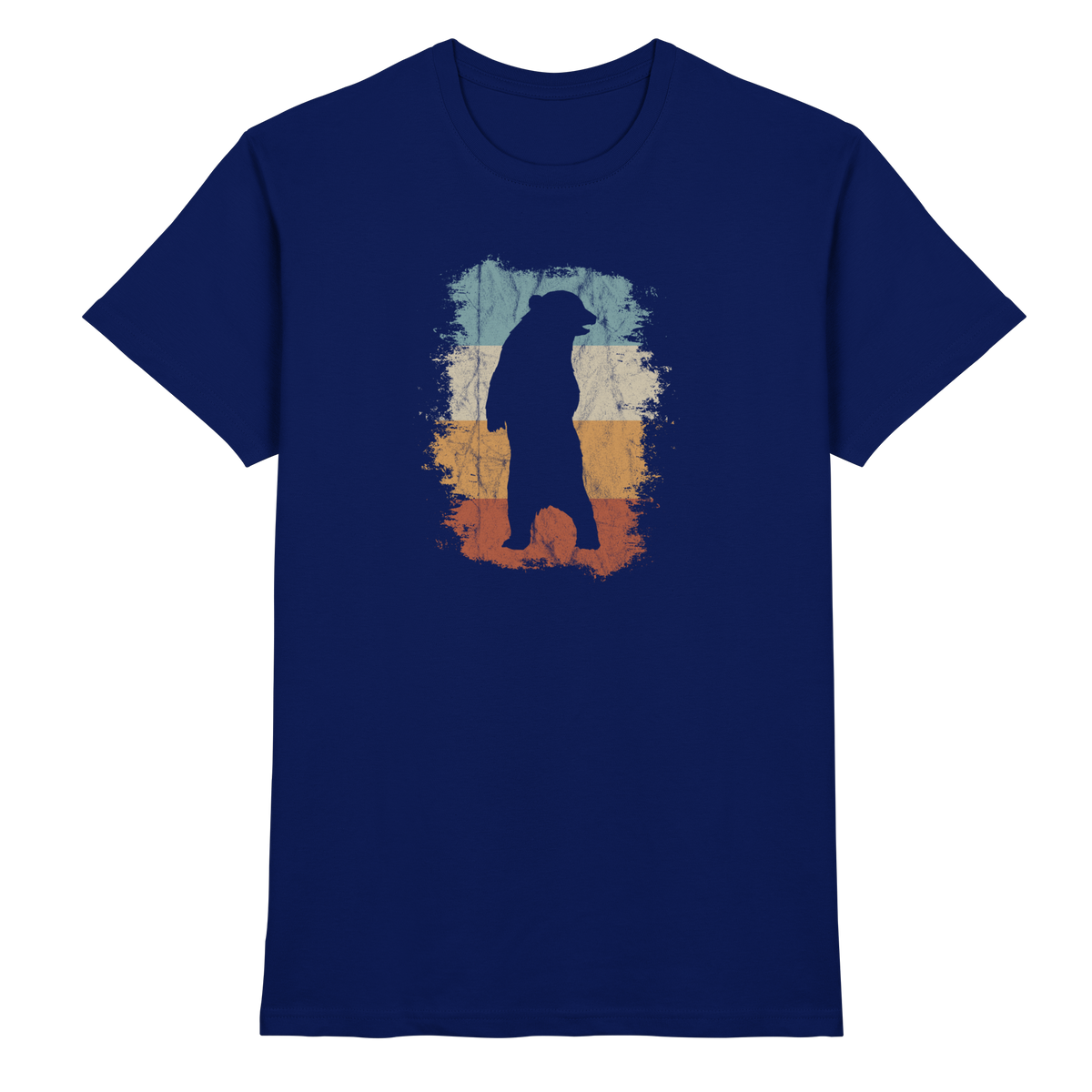 Retro Bären-Silhouette - Premium Shirt