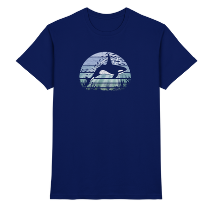 Retro Tiefsee Schwertwal Orca - Premium Shirt