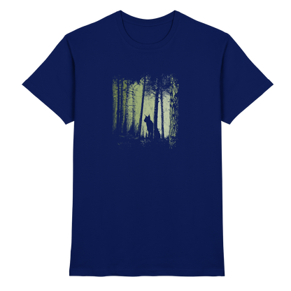 Luchs Wildkatze im Zwielicht Wald - Premium Shirt