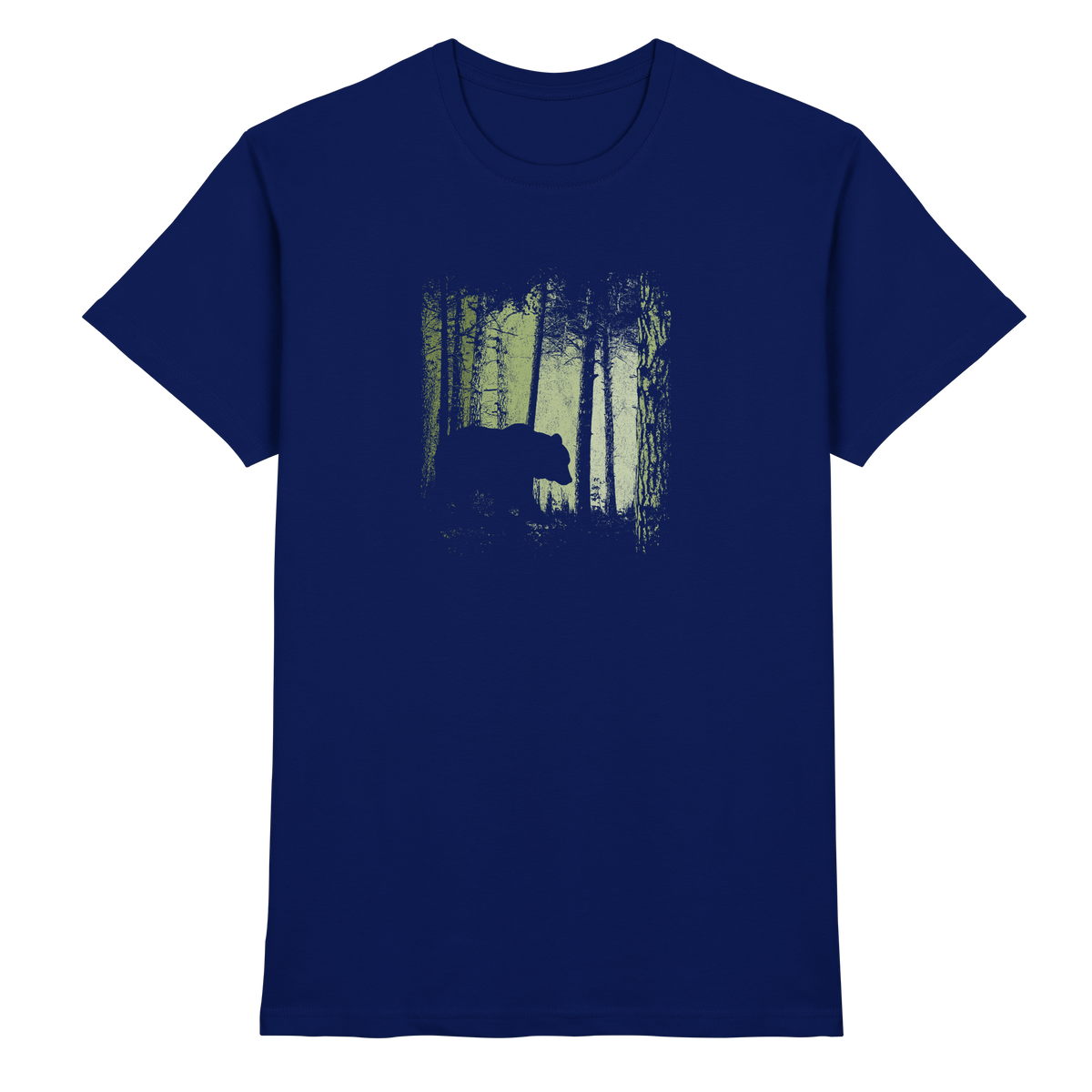 Braunbär im Zwielicht Wald - Premium Shirt