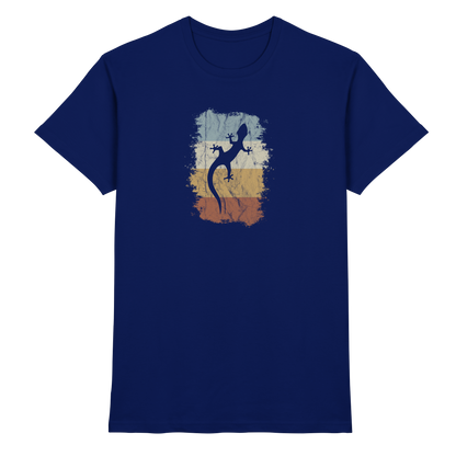 Retro Gecko Salamander Silhouette - Premium Shirt