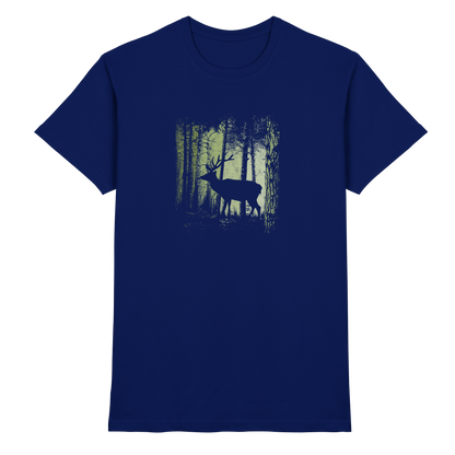 Hirsch im Zwielicht Wald - Premium Shirt