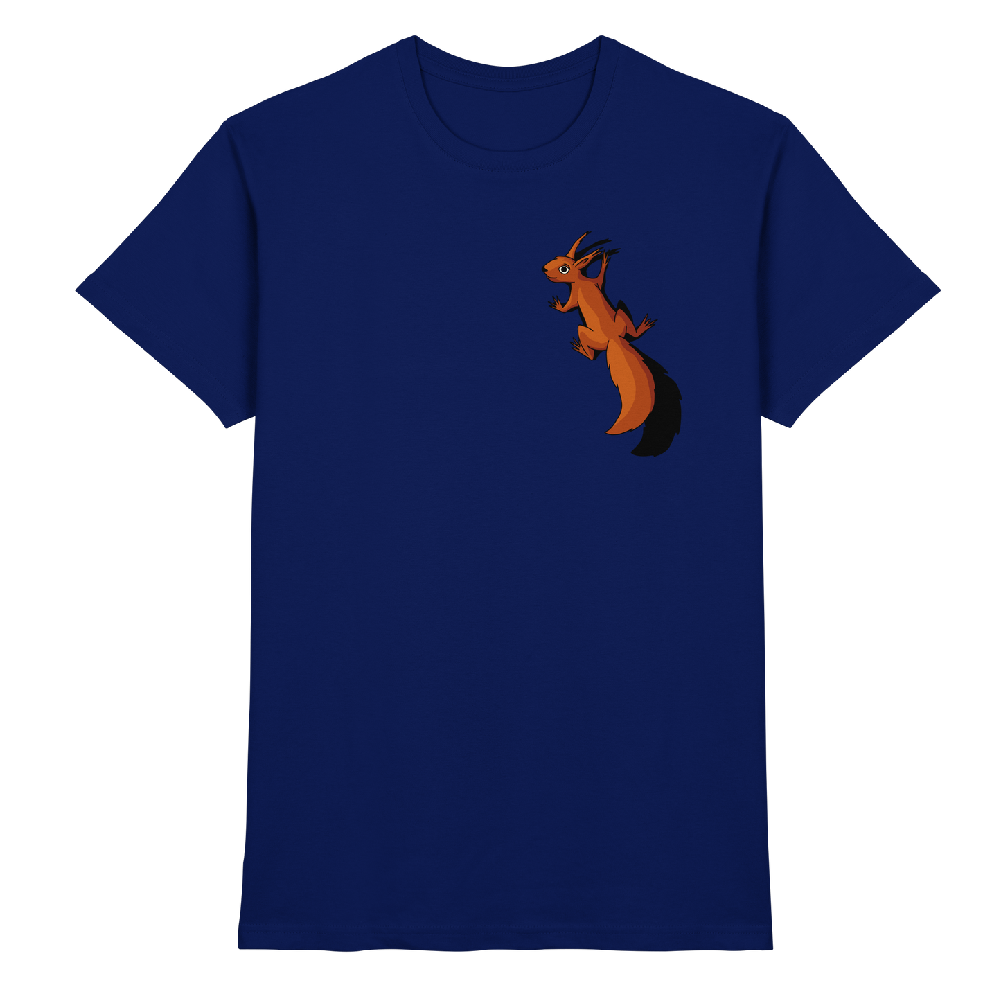 Süßes Eichhörnchen klettert - Premium Shirt