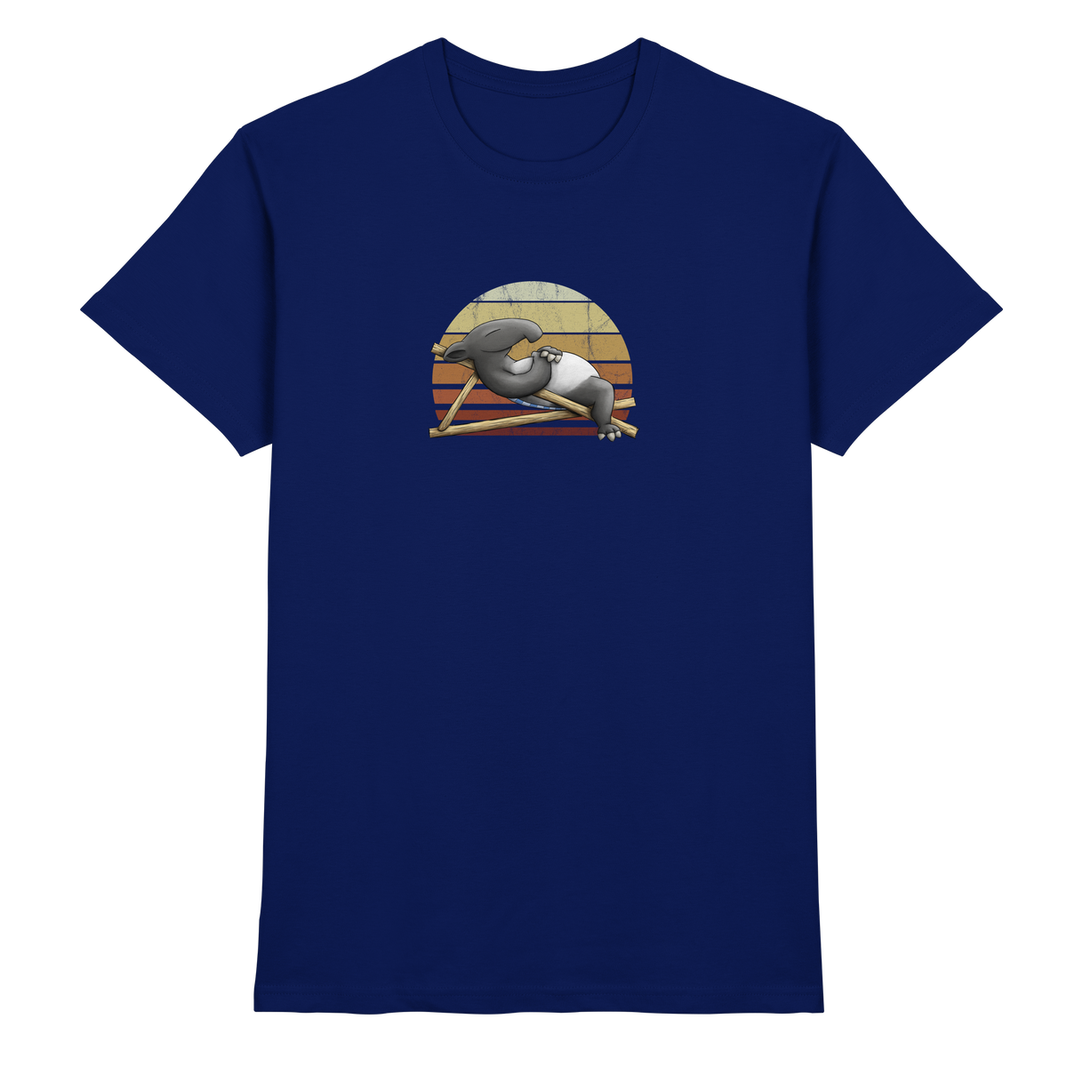 Lässiger Retro Sundown Tapir - Premium Shirt