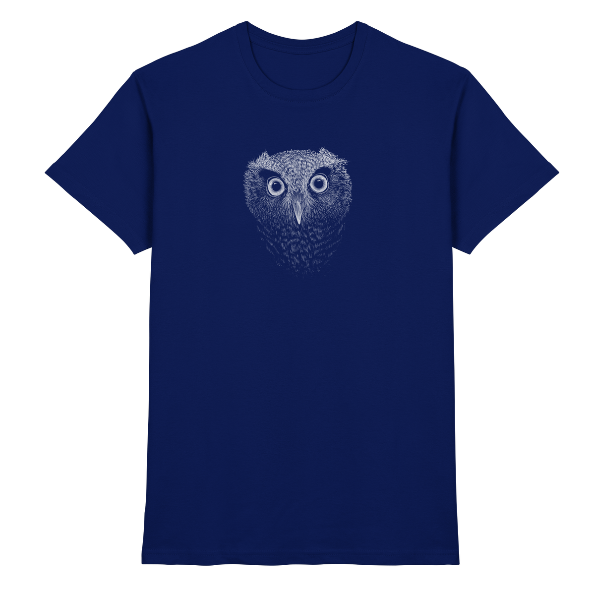 Eule Kritzelkunst Illustration - Premium Shirt
