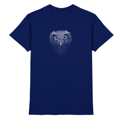 Eule Kritzelkunst Illustration - Premium Shirt