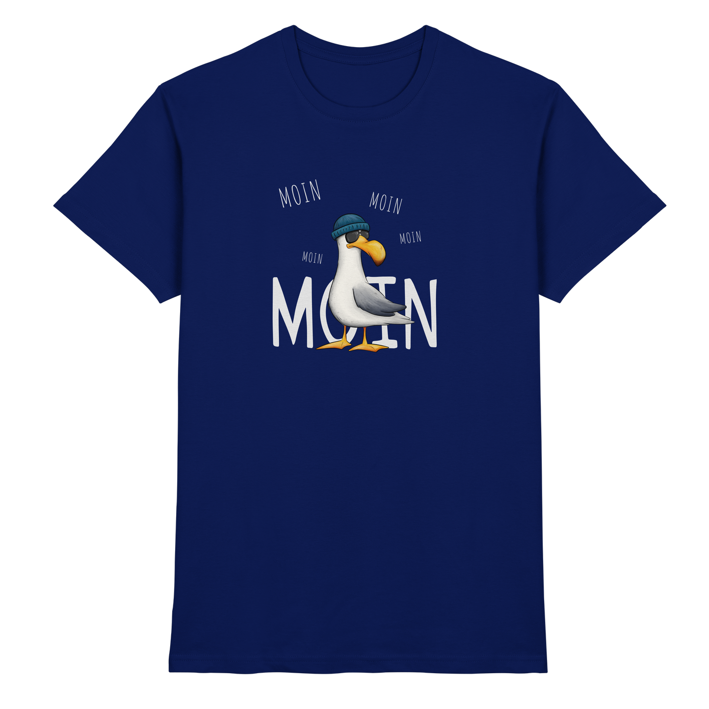 Moin Moin Lässige Hipster Möwe  - Premium Shirt
