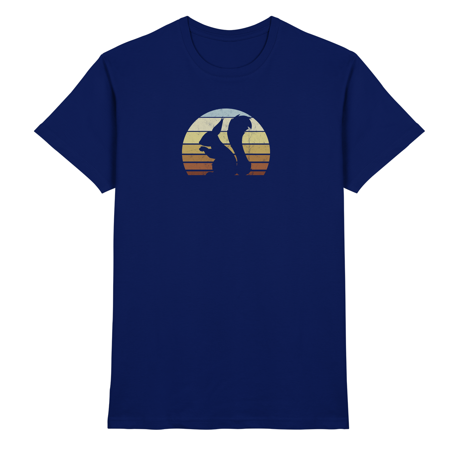 Retro Eichhörnchen Silhouette - Premium Shirt