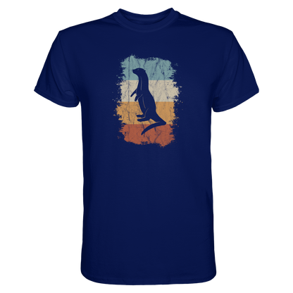 Retro Otter Fischotter Silhouette - Premium Shirt