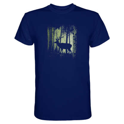 Hirsch im Zwielicht Wald - Premium Shirt