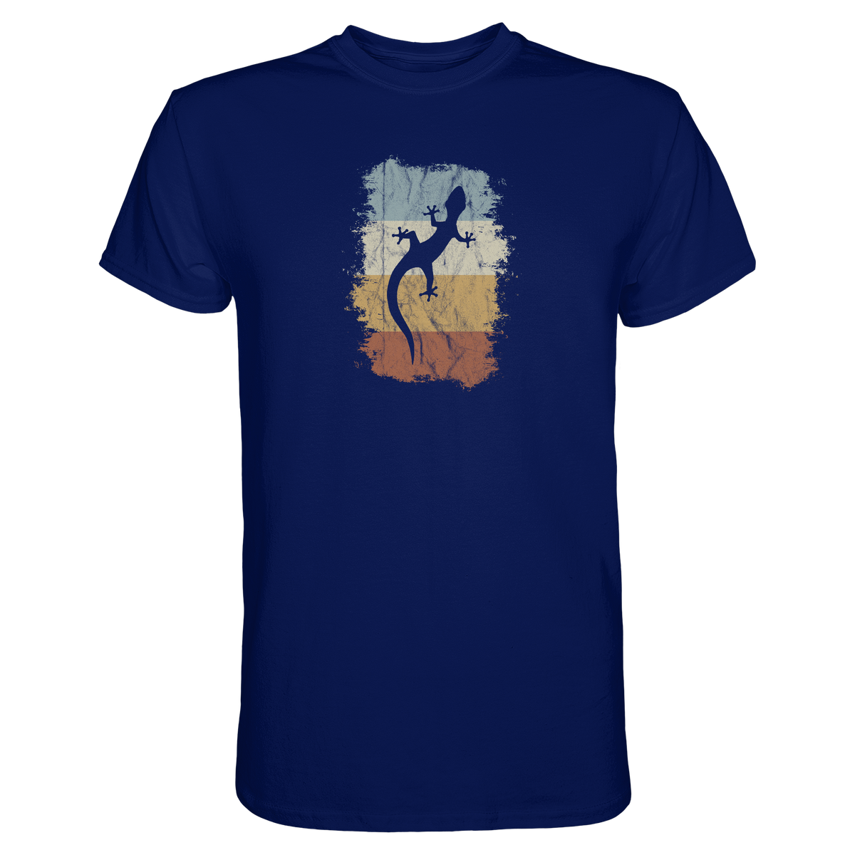 Retro Gecko Salamander Silhouette - Premium Shirt