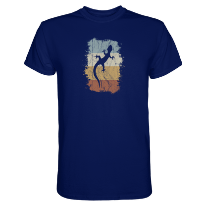 Retro Gecko Salamander Silhouette - Premium Shirt