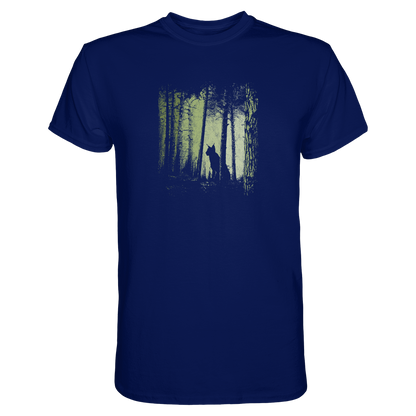 Luchs Wildkatze im Zwielicht Wald - Premium Shirt