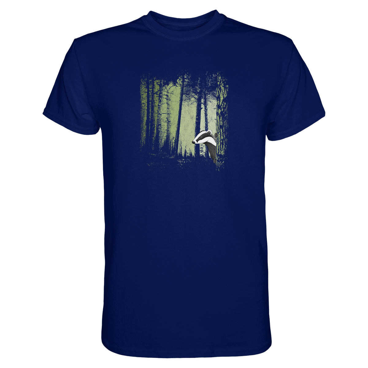 frecher Dachs im Zwielicht Wald - Premium Shirt