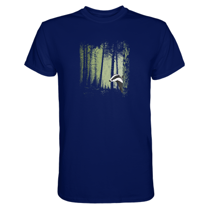 frecher Dachs im Zwielicht Wald - Premium Shirt