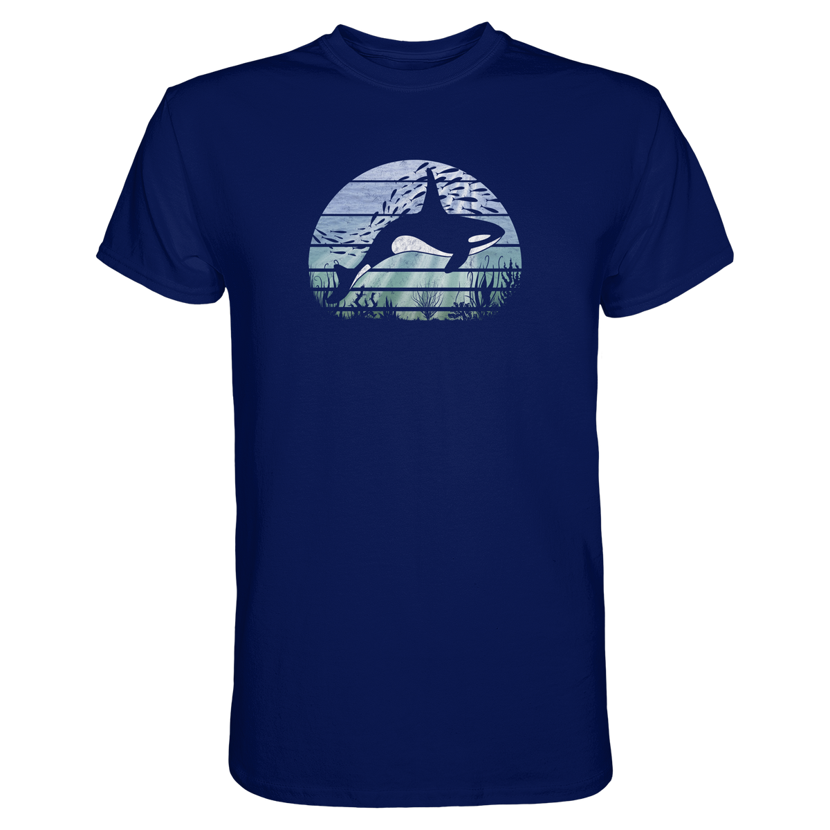 Retro Tiefsee Schwertwal Orca - Premium Shirt