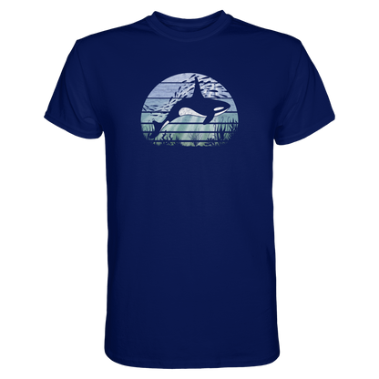Retro Tiefsee Schwertwal Orca - Premium Shirt