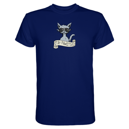 Stay Pawsitive Bleib lässig Hipster Katze - Premium Shirt