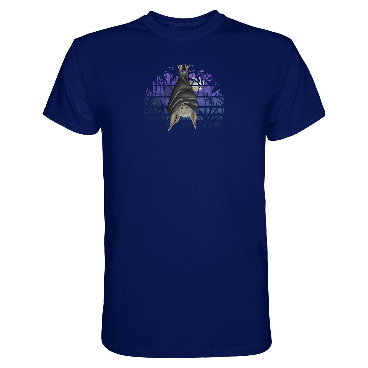 Fledermaus in blauer Nacht - Premium Shirt