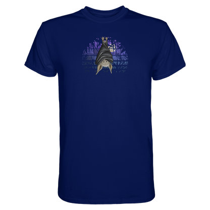 Fledermaus in blauer Nacht - Premium Shirt