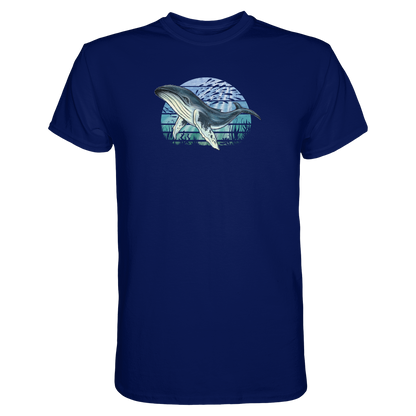 Retro Unterwasser Buckelwal - Premium Shirt