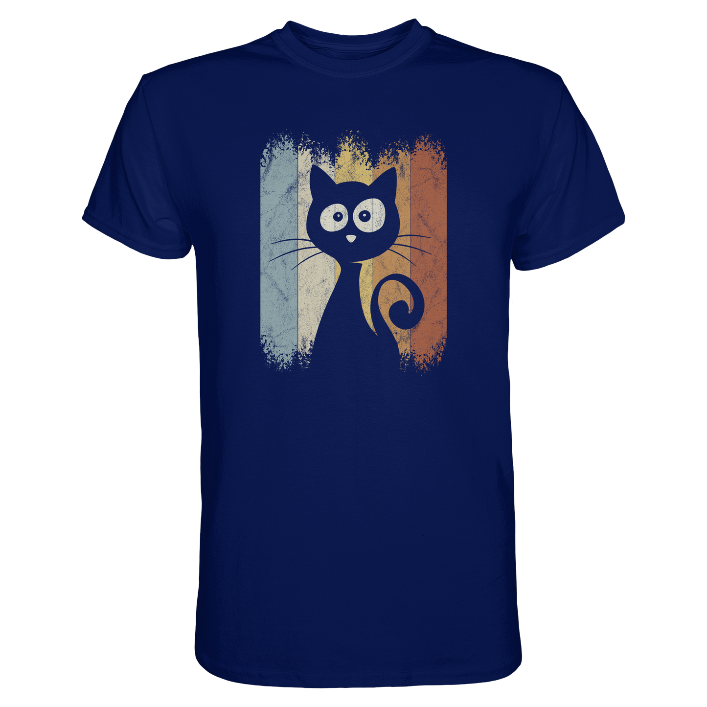 Retro Katze Silhouette - Premium Shirt