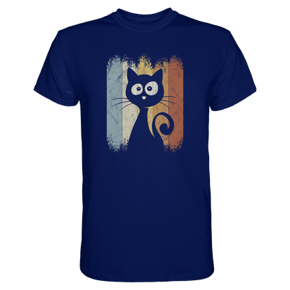 Retro Katze Silhouette - Premium Shirt