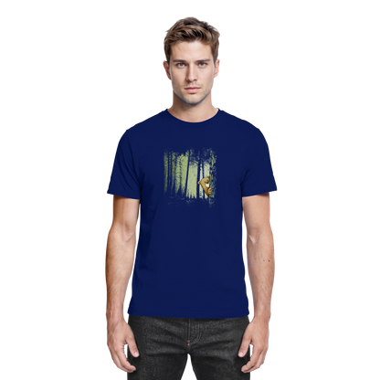 Comic Bär versteckt im Zwielicht Wald - Premium Shirt