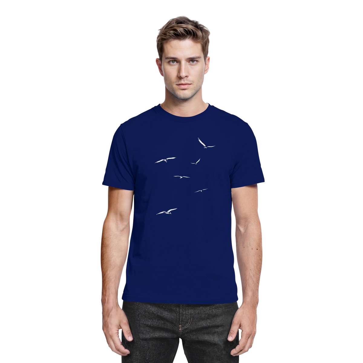 Vogelschwarm – Traum vom Fliegen - Premium Shirt