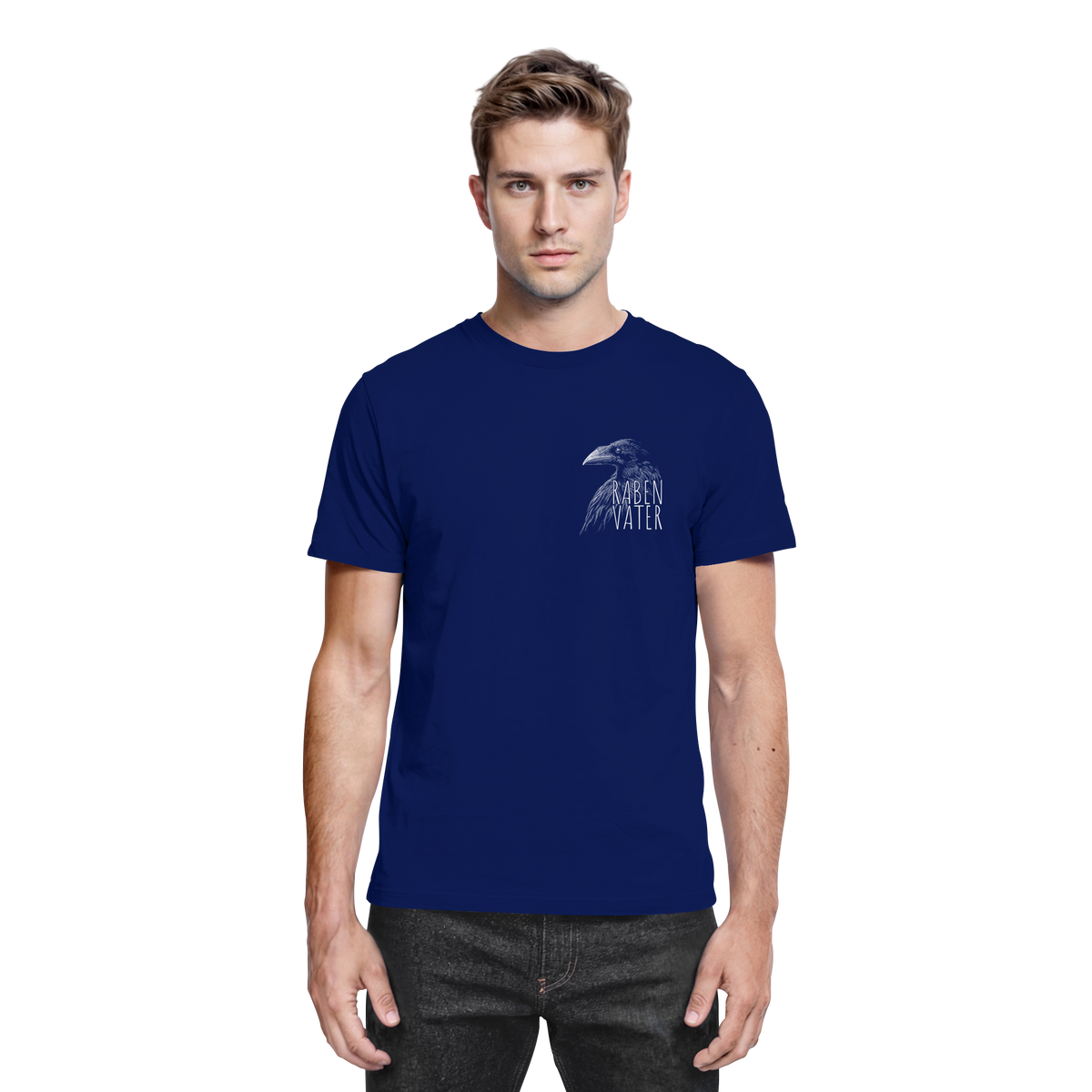 Rabenvater schwarzer Rabe Krähe - Premium Shirt