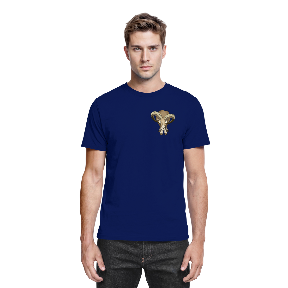 Bockiges Mufflon Widder Schafbock - Premium Shirt