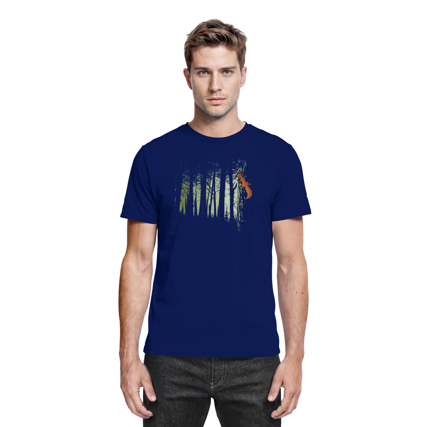 Eichhörnchen im Zwielicht-Wald - Premium Shirt