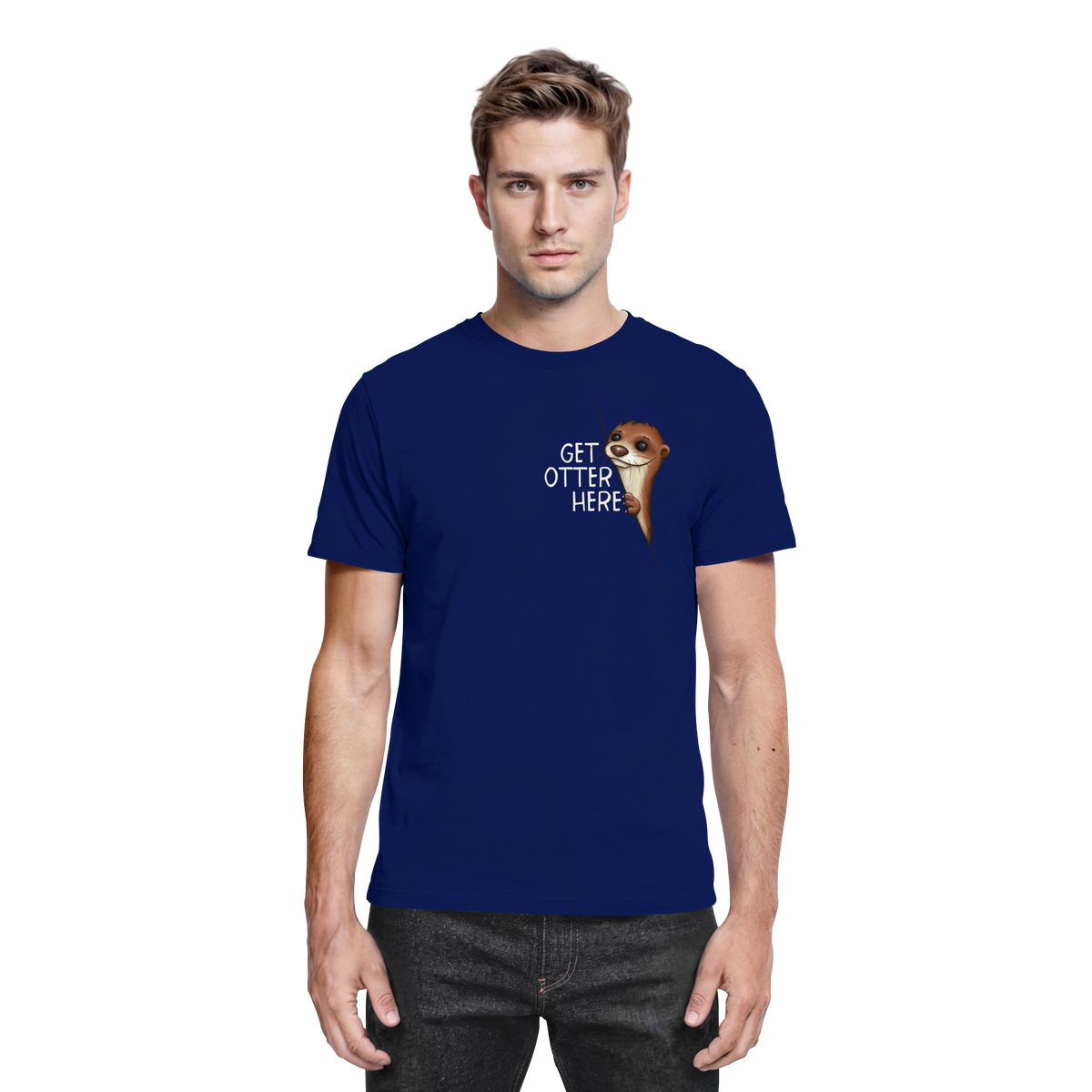 Get Otter Here | Lustiger Otter Kalauer - Premium Shirt