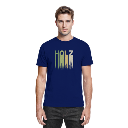 Holz Retro Wald Schriftzug - Premium Shirt
