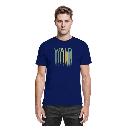 Wald Retro Forst Schriftzug - Premium Shirt