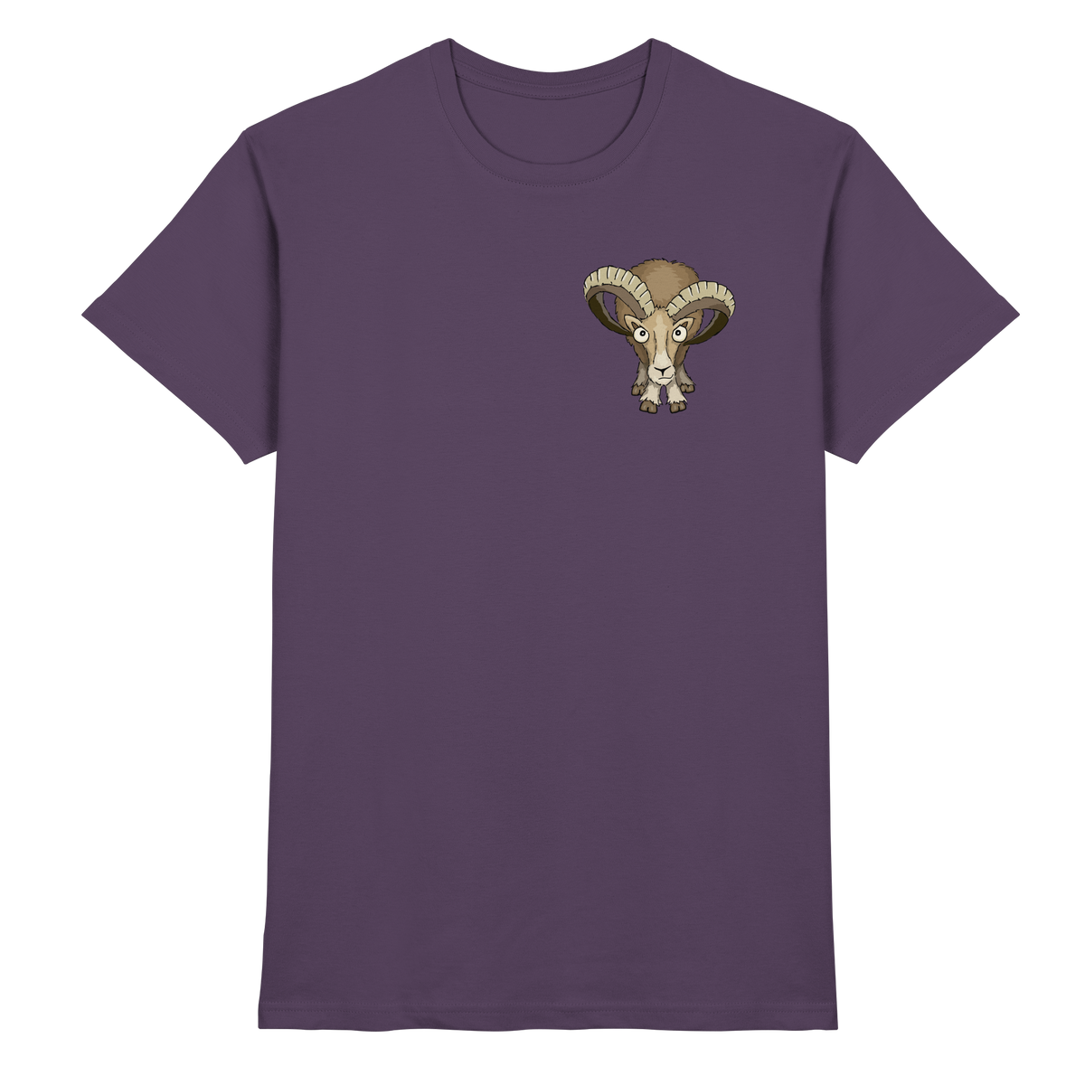 Bockiges Mufflon Widder Schafbock - Premium Shirt