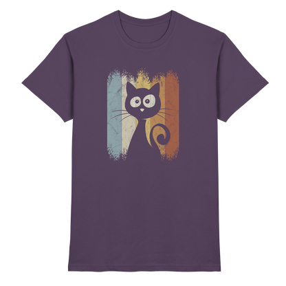 Retro Katze Silhouette - Premium Shirt
