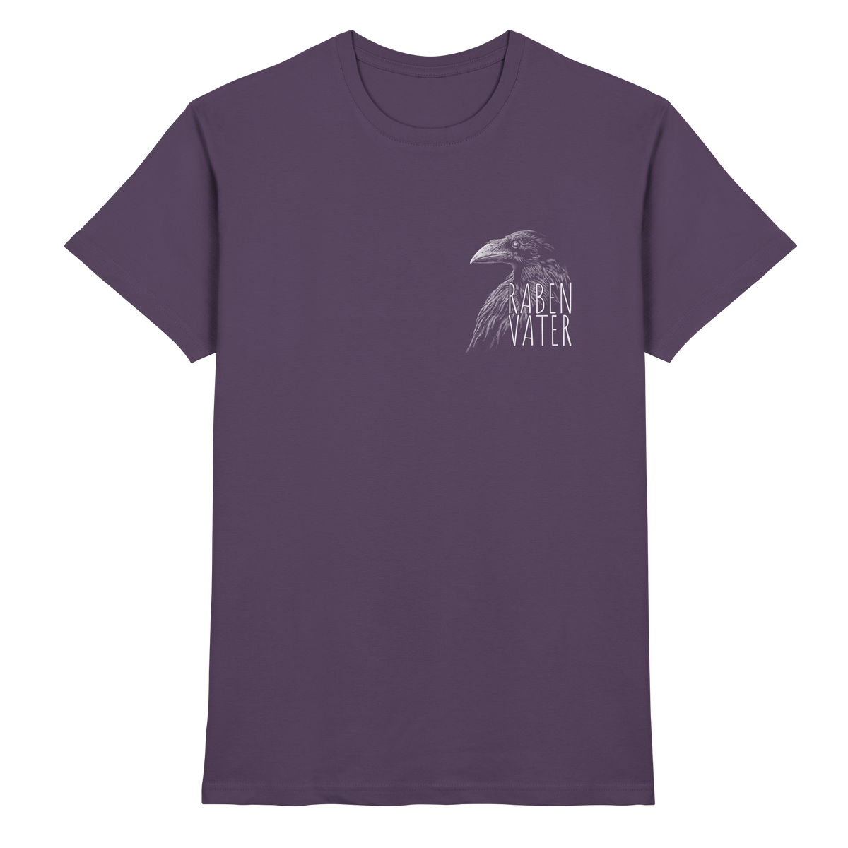 Rabenvater schwarzer Rabe Krähe - Premium Shirt